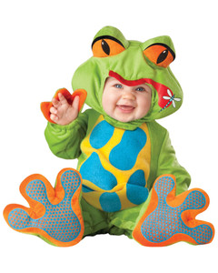 Lil Froggy Frog Animal Deluxe Baby Boys Infant Costume Lil Froggy Frog Animal Deluxe Baby Boys Infant Costume