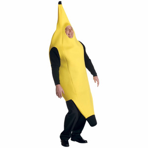 Banana Deluxe Fruit Food Funny Nasty Bucks Night Adult Mens Costume Plus XXL Banana Deluxe Fruit Food Funny Nasty Bucks Night Adult Mens Costume Plus XXL