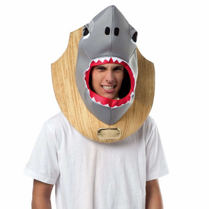 Shark Trophy Heads Headgear Fish Funny Men Costume Headpiece Shark Trophy Heads Headgear Fish Funny Men Costume Headpiece