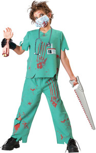 Doctor Sane Mad Surgeon Evil Halloween Boys Costume Doctor Sane Mad Surgeon Evil Halloween Boys Costume