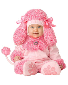 Precious Poodle Pink Dog Animal 1950s Baby Girls Infant Costume Precious Poodle Pink Dog Animal 1950s Baby Girls Infant Costume