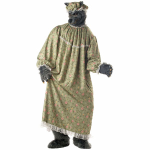 Big Bad Wolf Granny Little Red Riding Hood Story Book Week Adult Mens Costume Big Bad Wolf Granny Little Red Riding Hood Story Book Week Adult Mens Costume