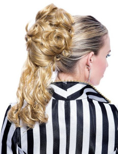 French Kiss Amelie Blonde Ponytail Attachment Women Costume Wig