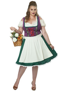 Bavarian Beer Maid Oktoberfest Dirndl German Gretchen Womens Costume Plus Bavarian Beer Maid Oktoberfest Dirndl German Gretchen Womens Costume Plus