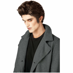 Love At First Bite Twilight Edward Vampire Count Dracula Mens Costume Wig