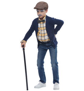 Old Timer Man Little Grandpa 100 Days of School Book Week Child Boys Costume Kit Old Timer Man Little Grandpa 100 Days of School Book Week Child Boys Costume Kit