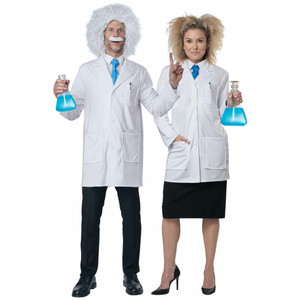Albert Einstein Physicist Mad Scientist Coat Unisex Adult Mens Womens Costume Albert Einstein Physicist Mad Scientist Coat Unisex Adult Mens Womens Costume