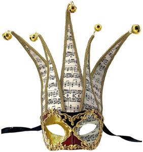 Colombina Jolly Musica Venetian Italian Made Masquerade Adult Womens Mens Mask Colombina Jolly Musica Venetian Italian Made Masquerade Adult Womens Mens Mask