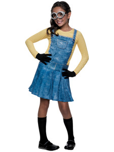 Female Minion Despicable Me Minions Movie Book Week Child Girls Costume 3-5 Female Minion Despicable Me Minions Movie Book Week Child Girls Costume 3-5