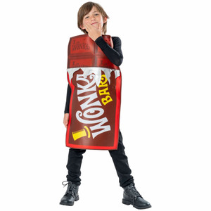 Willy Wonka Chocolate Bar Tabard The Chocolate Factory Child Girls Boys Costume Willy Wonka Chocolate Bar Tabard The Chocolate Factory Child Girls Boys Costume
