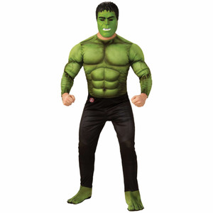 Hulk Deluxe Muscle Avengers Marvel Endgame Superhero Adult Mens Costume Hulk Deluxe Muscle Avengers Marvel Endgame Superhero Adult Mens Costume