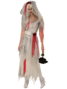 Ghost Bride Corpse Ghost Horror Halloween Adult Womens Costume Ghost Bride Corpse Ghost Horror Halloween Adult Womens Costume