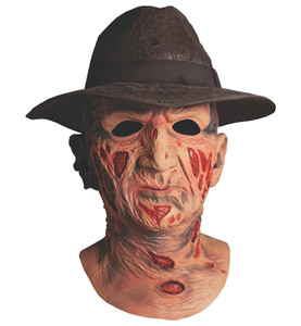 Freddy Kreuger Deluxe A Nightmare on Elm Street Horror Mens Costume Mask & Hat Freddy Kreuger Deluxe A Nightmare on Elm Street Horror Mens Costume Mask & Hat