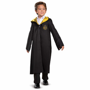Hogwarts Hufflepuff Harry Potter Movie Book Week Unisex Boys Costume Robe