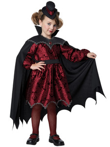 Posh Vampire Vampiress Dracula Count Halloween Toddler Girls Costume Posh Vampire Vampiress Dracula Count Halloween Toddler Girls Costume