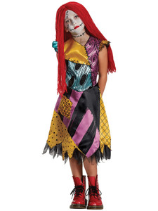 Sally Deluxe Disney The Nightmare Before Christmas Movie Child Girls Costume Sally Deluxe Disney The Nightmare Before Christmas Movie Child Girls Costume