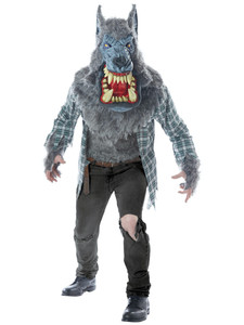 Monster Wolf Werewolf Big Mouth Horror Beast Monster Halloween Mens Costume Monster Wolf Werewolf Big Mouth Horror Beast Monster Halloween Mens Costume