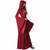 Crimson Red Robe Medieval Gothic Vampire Vampiress Devil Womens Costume Dress