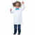 Lil Scientist Inventor Lab Coat Einstein Unisex Toddler Girls Boys Costume