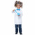 Lil Scientist Inventor Lab Coat Einstein Unisex Toddler Girls Boys Costume