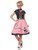 50s Sweetheart Greaser Pink Rock Roll Sock Hop Book Week Girls Costume