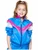 Blue Shell Suit 80s Sport Funky Child Girls Costume Tracksuit