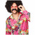 Flower Power 70s Hippie Disco Adult Mens Costume Top Shirt