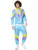 Shell Suit 80s Sport Funky Blue Adult Mens Costume Tracksuit