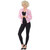 Pink Lady 50s Ladies Rock Roll Retro Grease Adult Womens Costume Jacket