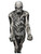 Skull And Bones Horror Zombie Halloween Adult Mens Costume Morphsuit