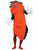 Carrot Deluxe Red Vegetable Mascot Food Adult Unisex Womens Mens Costume Carrot Deluxe Red Vegetable Mascot Food Adult Unisex Womens Mens Costume