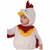 Chicken Chick Farm Animal Toddler Unisex Boys Girls Costume 12-24M