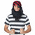 Pirate Captain Caribbean Getup Book Week Men Costume Bandana Eye Patch Beard Kit
