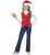 Holiday Red Vest Hat Clip Christmas Santa Festival Dress Up Girls Boys Costume