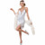 All That Jazz Flapper Roaring 20s Gangster Party Silver Adult Womens Costume