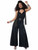 Lets Dance Disco Jumpsuit 70s Dancing Queen Retro Adult Womens Costume