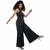 Lets Dance Disco Jumpsuit 70s Dancing Queen Retro Adult Womens Costume