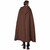Medieval Monk Jedi Cape Unisex Adult Mens Women Costume Brown Hooded Cloak