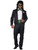 80s Prom Date Black Tuxedo Old School Prom Boy Retro Adult Mens Costume