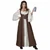 Medieval Renaissance Brown Pirate Beer Maid Marion Womens Costume Overdress