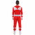 Red Ranger Power Rangers Men Costume