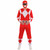 Red Ranger Power Rangers Men Costume