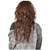 90s Grunge Rocker Brown Wavy Womens Wig