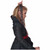 Steampunk Pirate Black Grey Red Girls Clip-In Braids