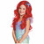 Ariel Ultra Prestige The Little Mermaid Red Girls Wig