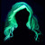 Glow in the Dark Ghost White Grey Girls Wig