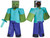 Minecraft Zombie Prestige Mojang Mob Player Video Game Child Boys Costume