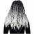 Ombre Crinkle Dreads Voodoo Pirate Viking Womens Wig