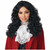Captain Pirate Storybook Villain Curls Adult Unisex Wig