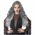 Dark Angel Black Grey Long Wavy Womens Wig